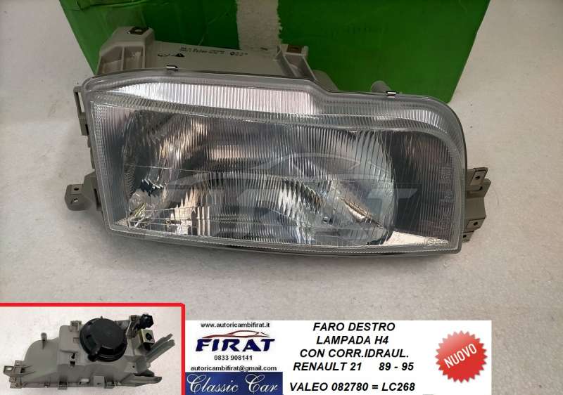 FARO RENAULT 21 89 - 95 H4 C/C/I DX (LC268)